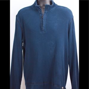 Tommy Bahama Quarter Zip Waffle Knit Pullover